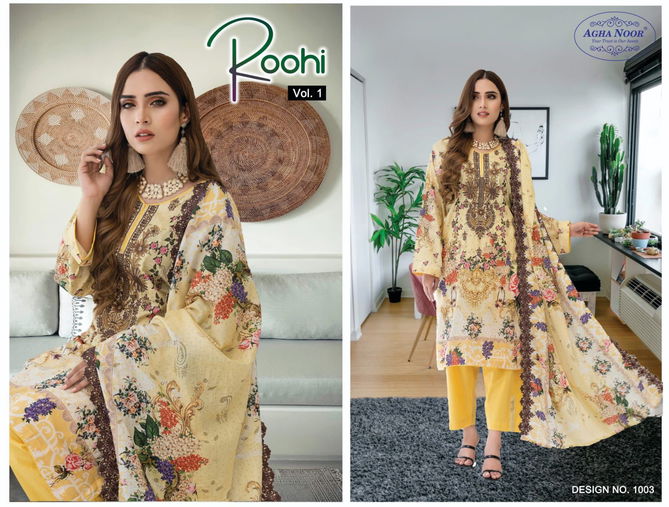 Agha Noor Roohi Vol 1 Pakistani Dress Material Catalog